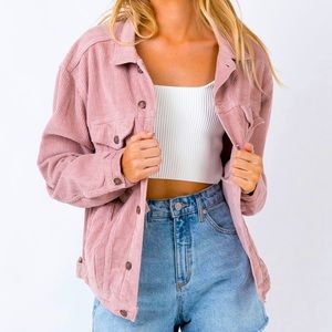 Princess Polly Western Cord Jacket Blush - US 6